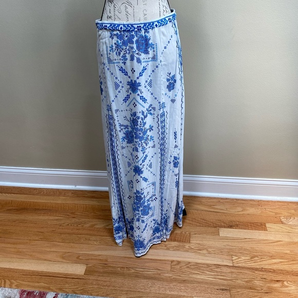 Flying Tomato Dresses & Skirts - Flying Tomatoes Blue and White Maxi Skirt